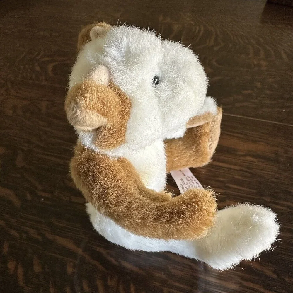 Hugfun Cow Plush Brown White Articuled Limbs Stuffed Animal Size 9